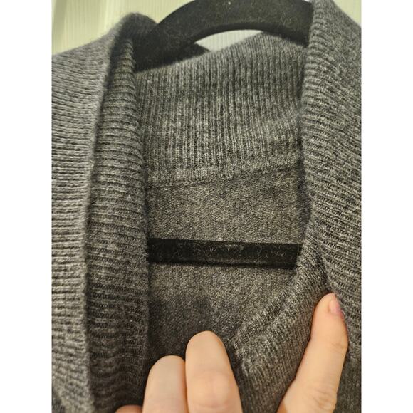 Equipment Mathilde 100% Cashmere Turtleneck Sweater Heather Gray Womens Large - Picture 3 of 6